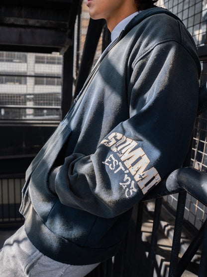 Vintage Graffiti Zip Up Hoodie