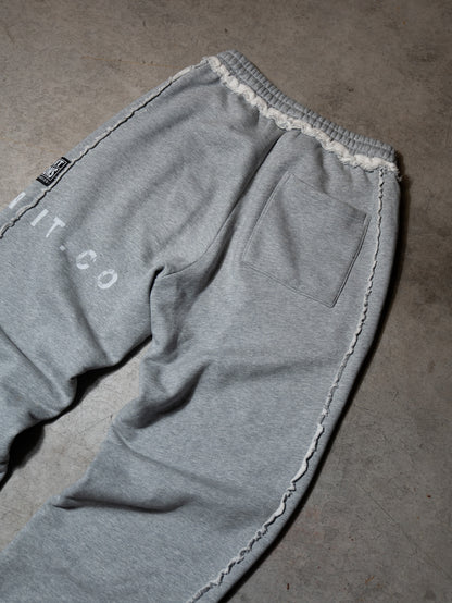 Distressed Paneled Baggy Sweatpants