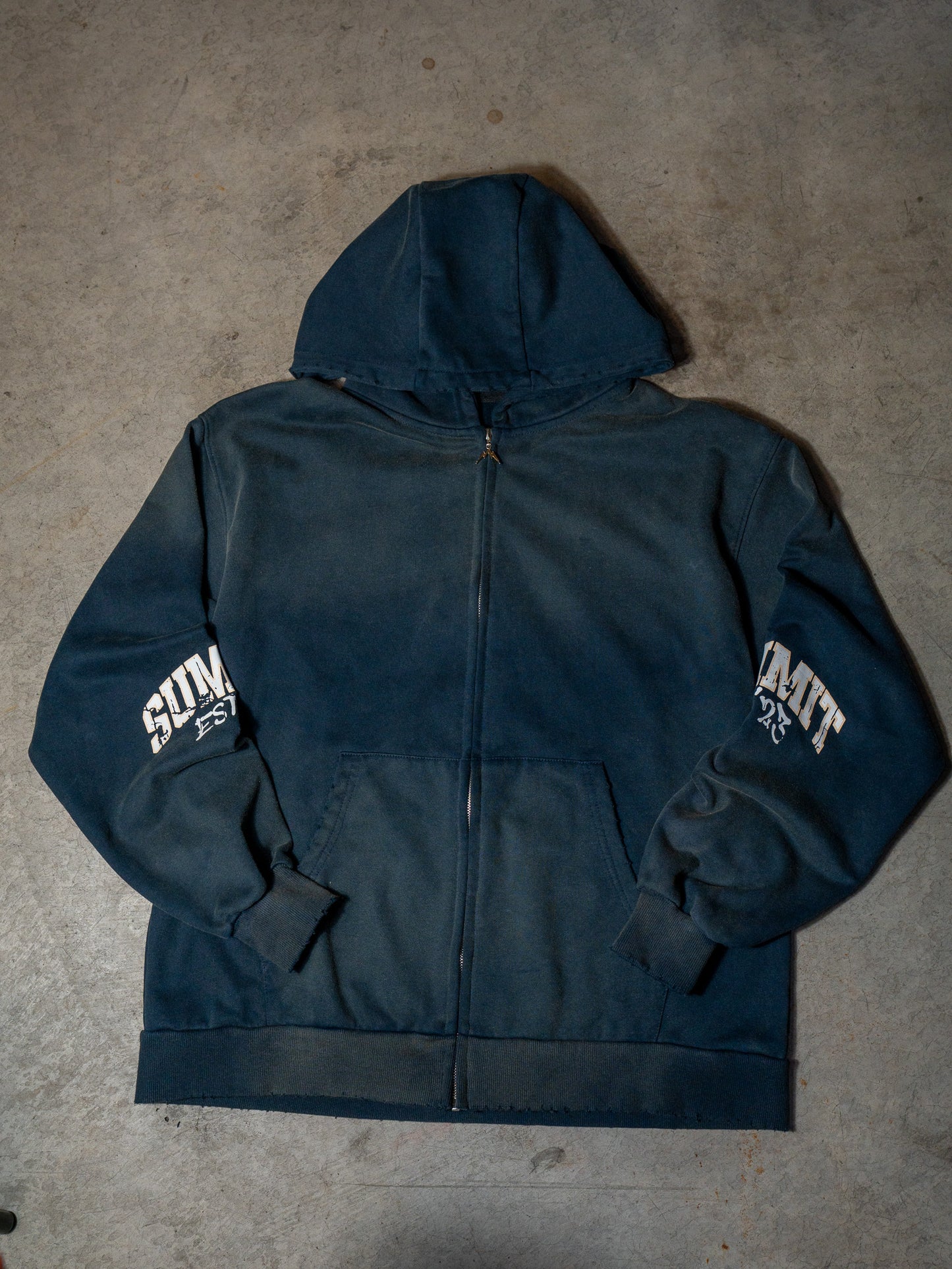 Vintage Graffiti Zip Up Hoodie