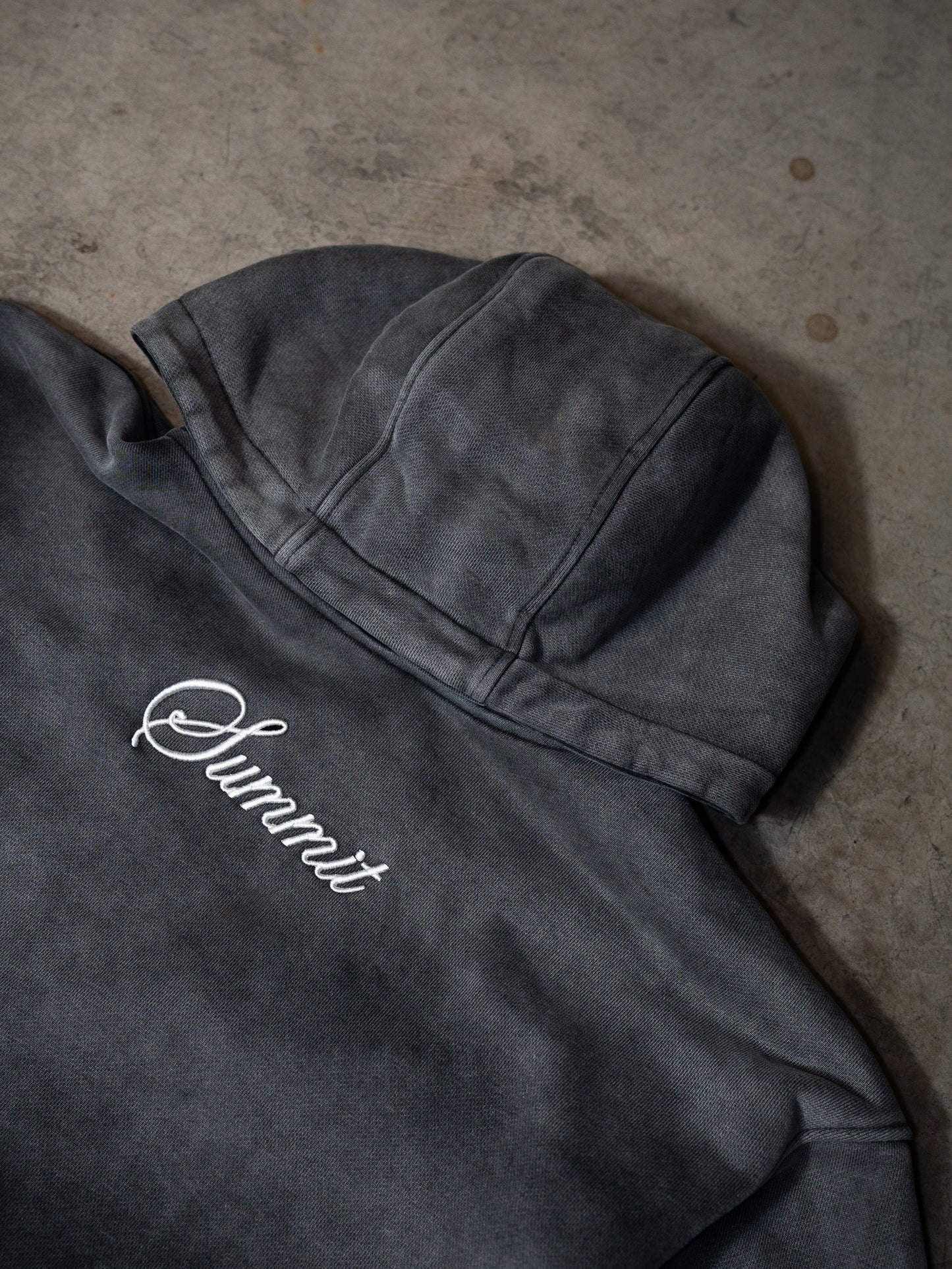 Sun Faded Script Pullover Hoodie
