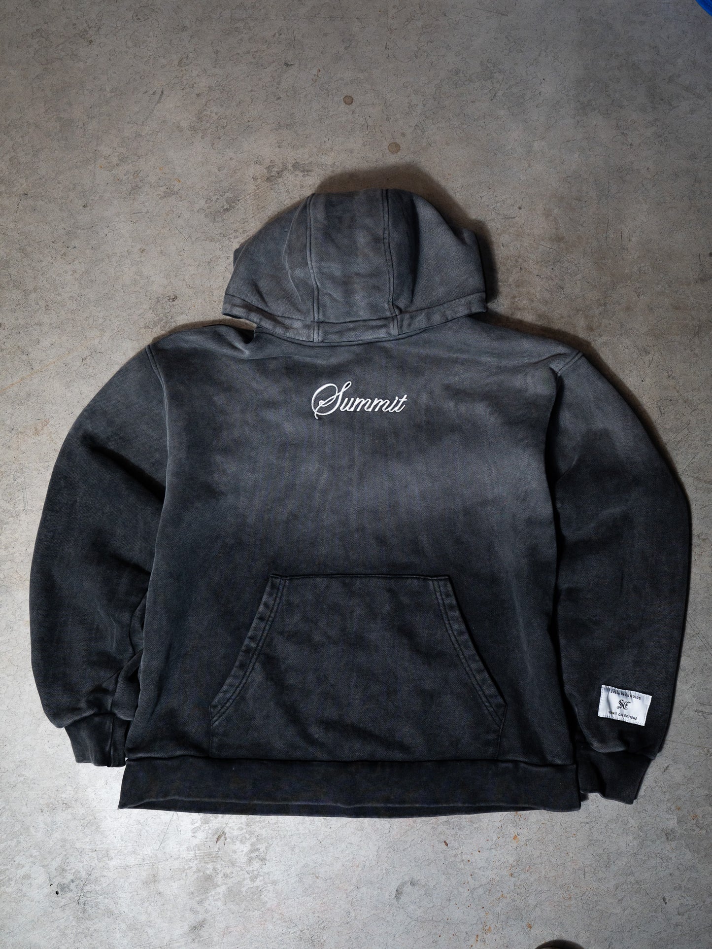 Sun Faded Script Pullover Hoodie