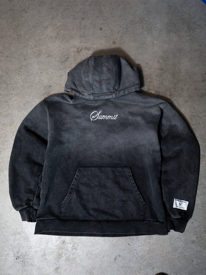 Sun Faded Script Pullover Hoodie