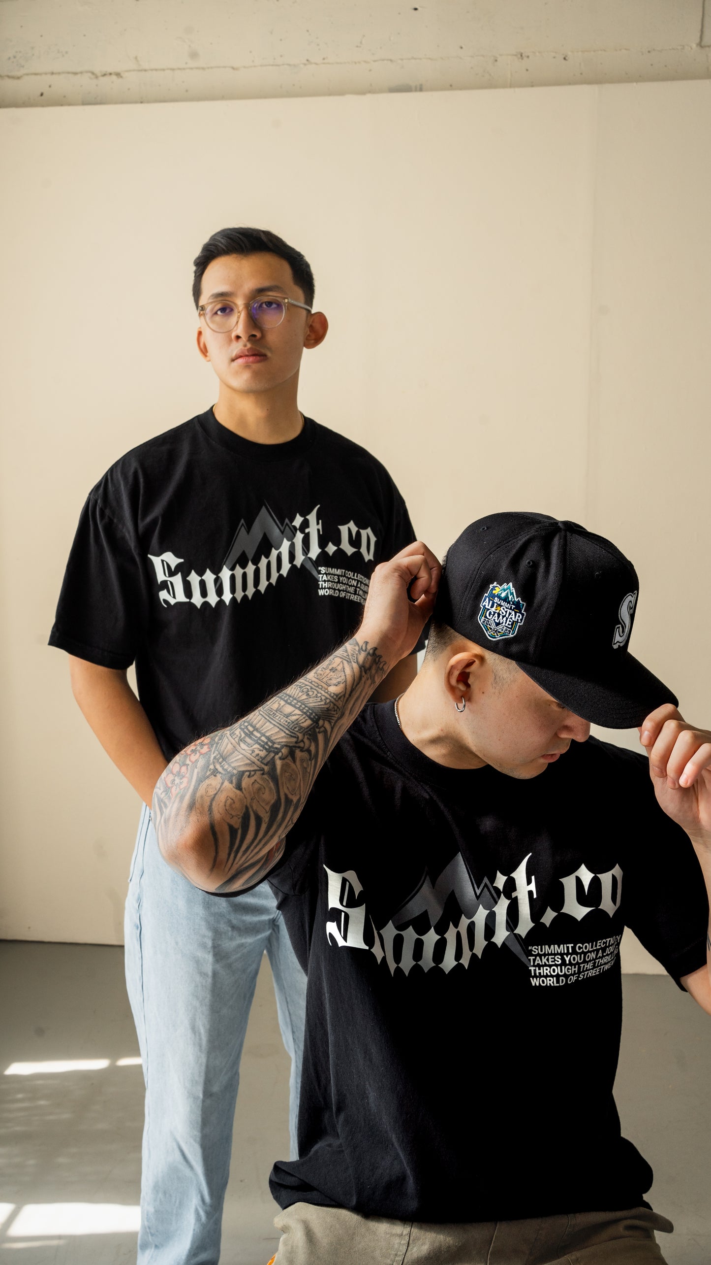 Reach New Peaks Black Tee