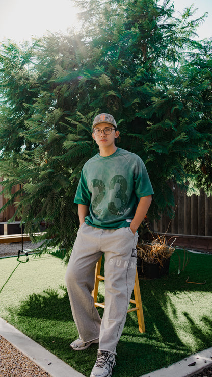 Green Washed Summit Jersey Tee