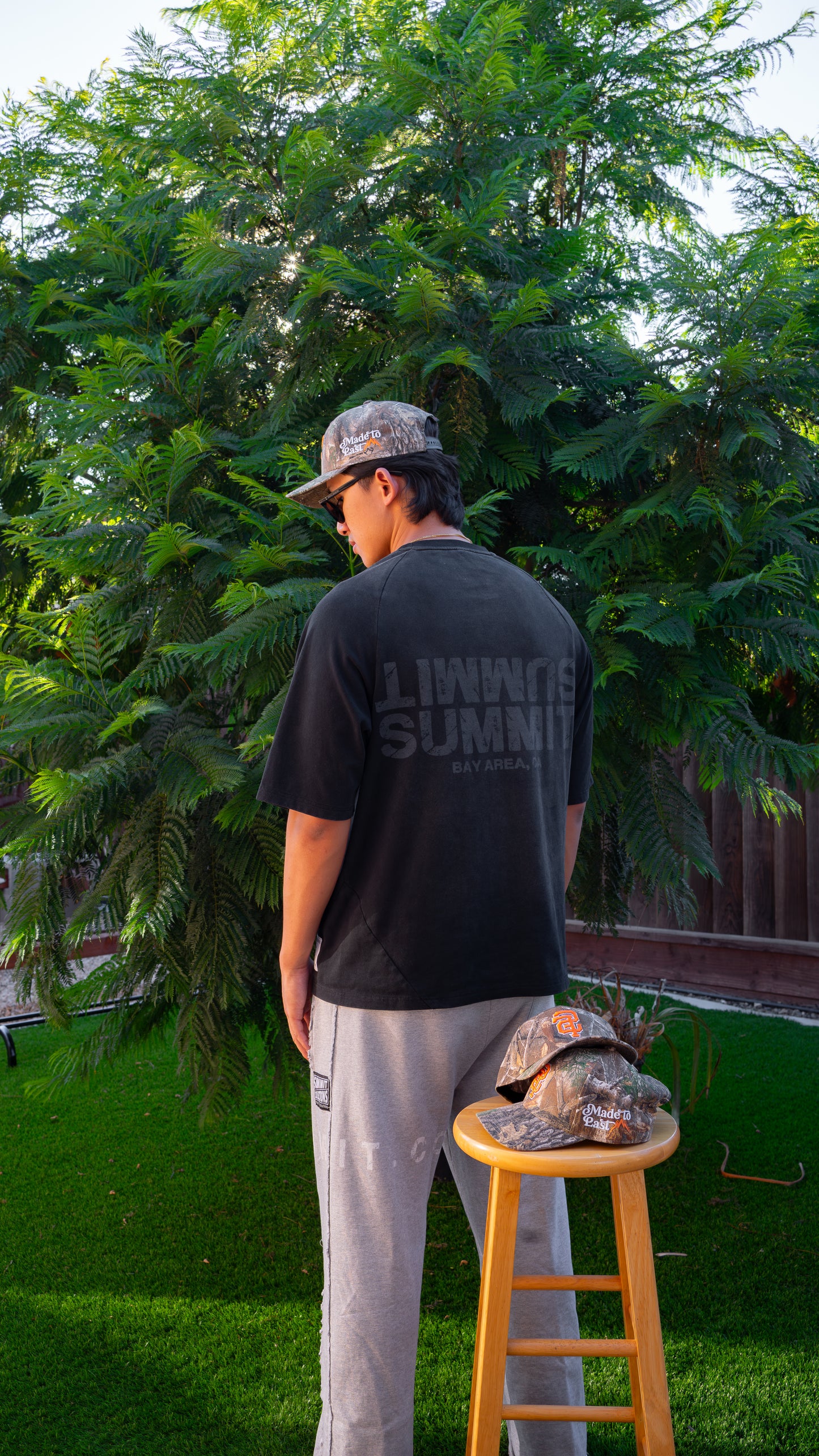 Black Washed Summit Jersey Tee