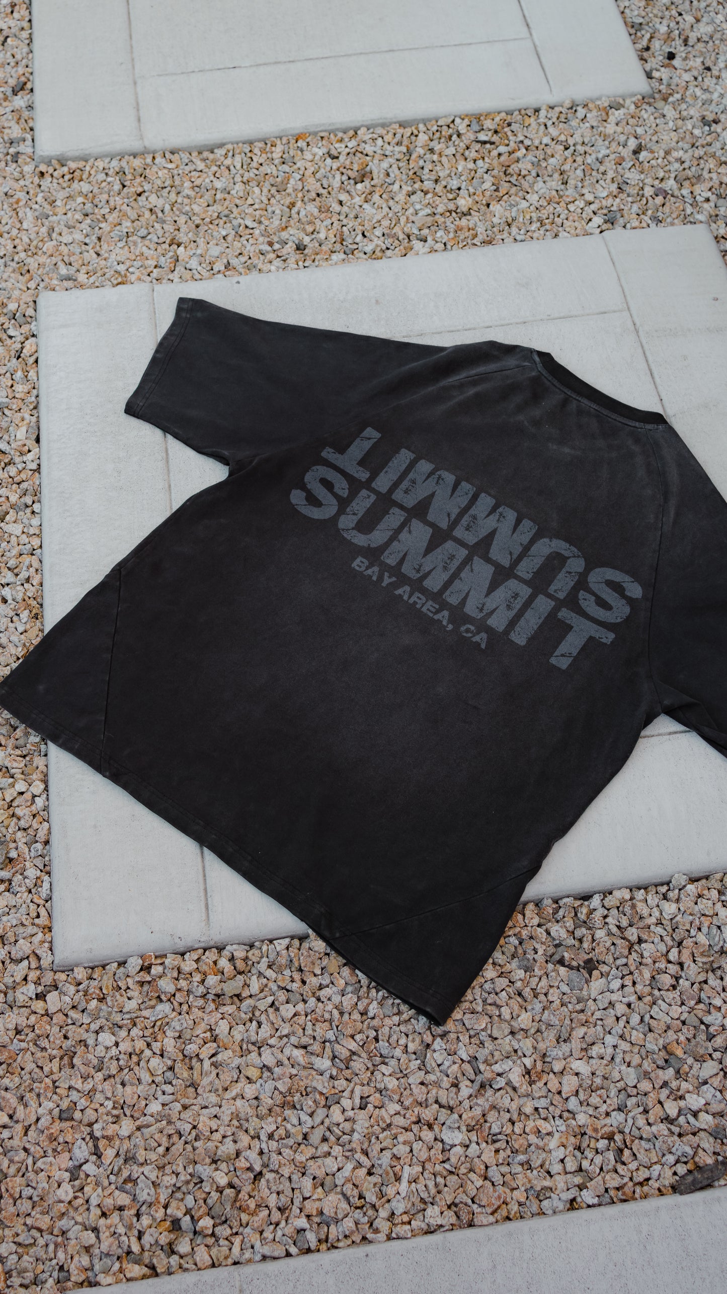 Black Washed Summit Jersey Tee