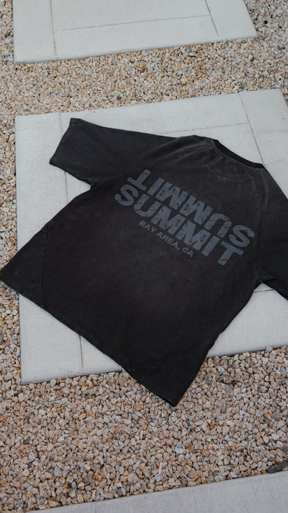 Black Washed Summit Jersey Tee