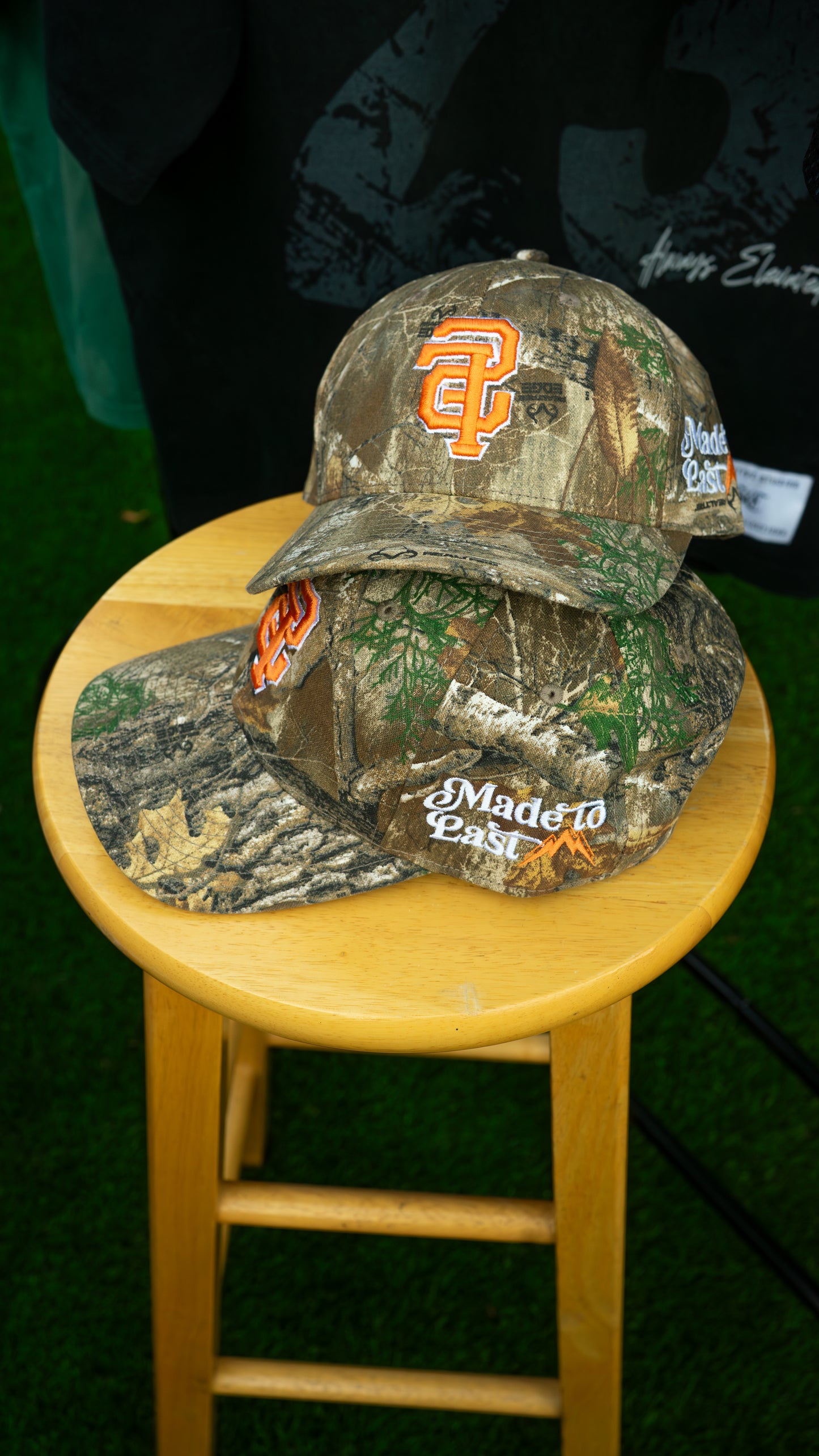 (PLASTIC SNAP) Real Tree Camo SF Hat